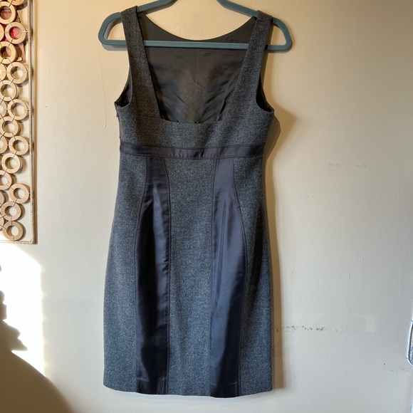 Susana Monaco 8 gray pure wool/ inner silk midi sleeve less dress… - Picture 2 of 6